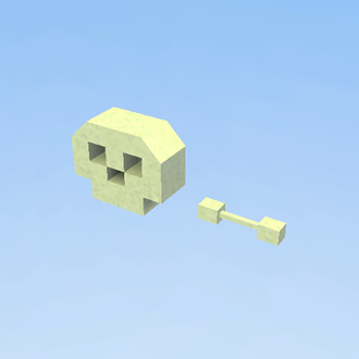 old broken skeleton