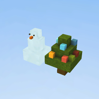 SnowMan and little Tree