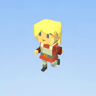 block girl corriendo