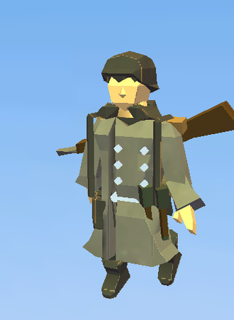 Winter german soldier