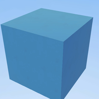 blue cube