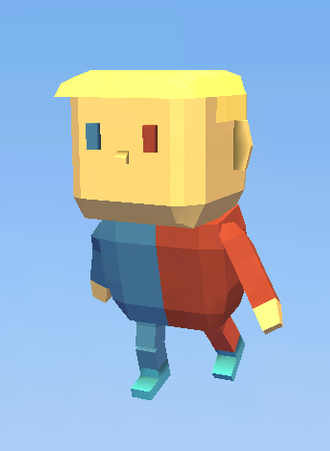 my avatar [blue and red]