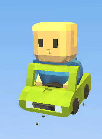 « Tourist in a car »