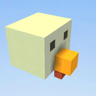Minecraft Chicken Head