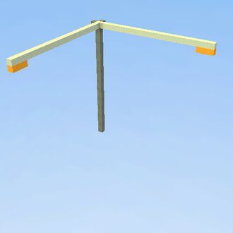 two city lamps together