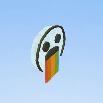 rainbow face