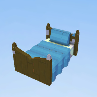 Blue bed