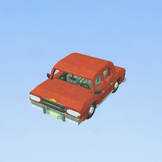 Lowpoly 80s Sedan