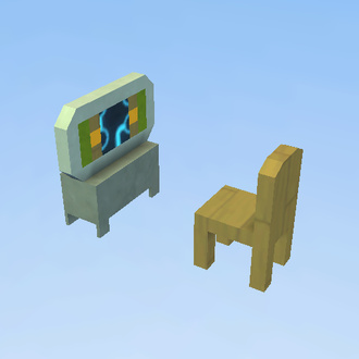 tv and chair