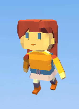 simple red hair girl
