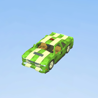 Green Dodge challenger