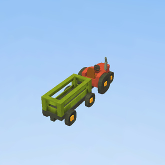 traktor z naczsepom