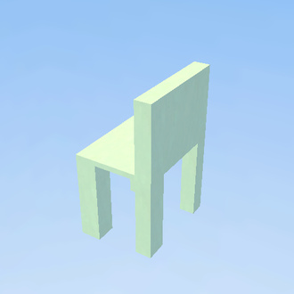 silla blanca
