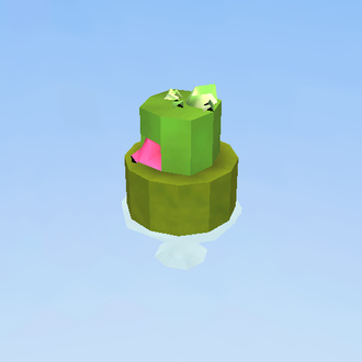 green tall cake