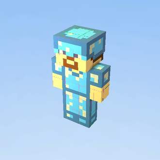 Steve with armor