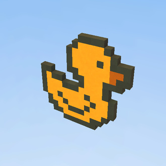 duck pixel art