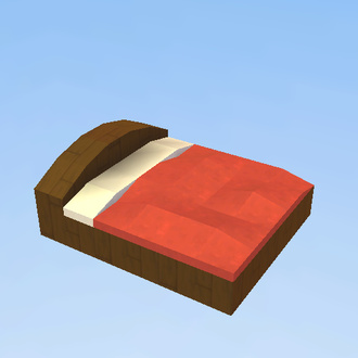 the bed