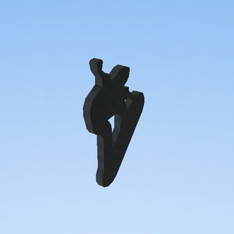 snow board man