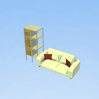Plain couch + firewood