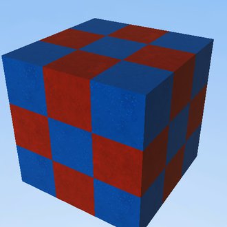 block red and blue