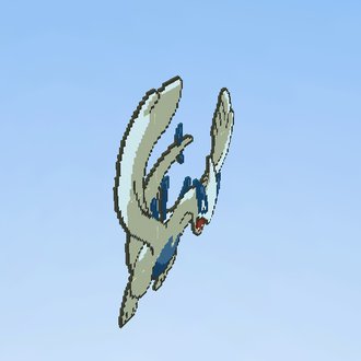 Pixel art Lugia Pokemon