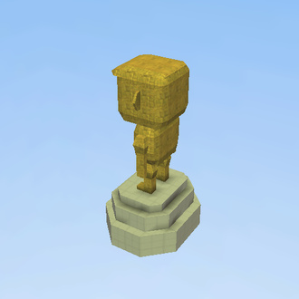 « Gold Tourist statue »