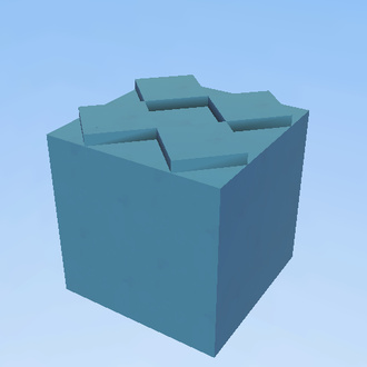   2x2 blue lego