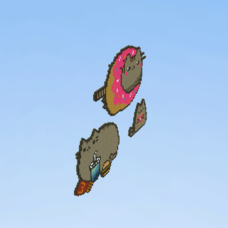 pack pusheen pixel art