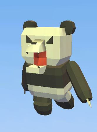 angry panda