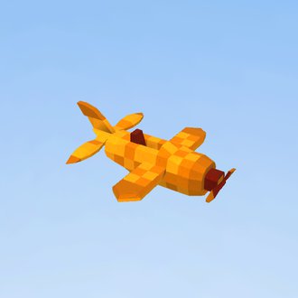 avion amarillo