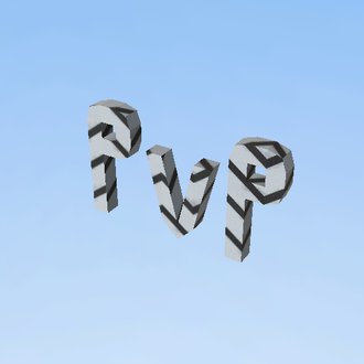 Napis 'PvP' (Players vs Player)