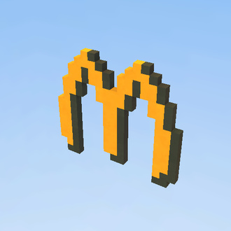 Mc' Donalds Logo Pixel Ar
