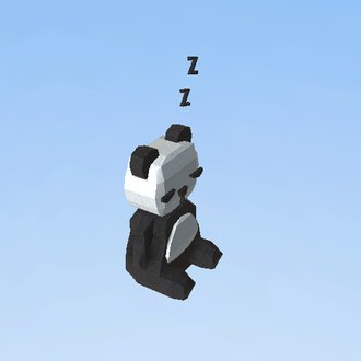 Panda Kawaii Durmiendo