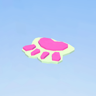 cat paw rug