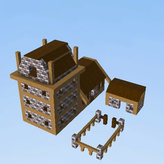Castle,Wood and Stone