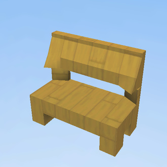 wooden bench