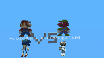 Sonic shadow tails and tails exe pixel art