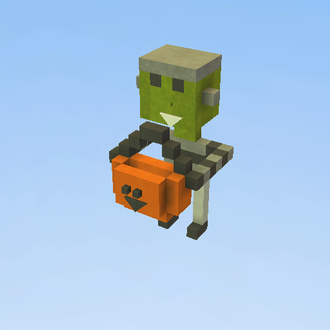 block man in hallween