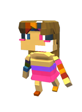 cute rainbow girl :)
