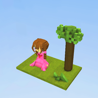 Girl in the garden
