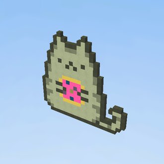 Pusheen with donut