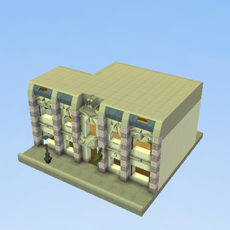 Small building with shop