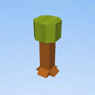 Minecraftowe drzewko XD