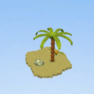 Island with palm