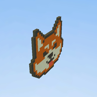 shiba pixelart