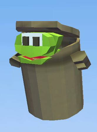 cute monster meme trashcan