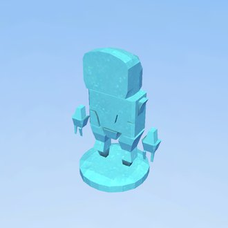 Blue Spawn Cube Object