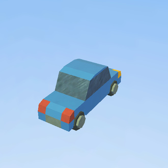 Niebieskie auto