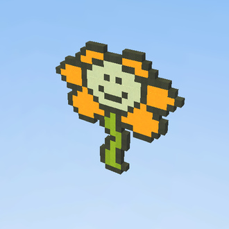 Flowey pixel art (57)