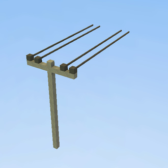 Post of electricity